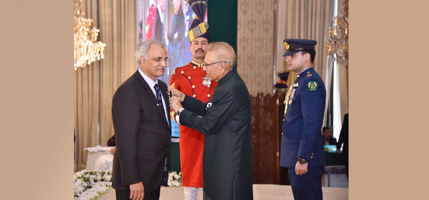 Prof. Dr. Tanwir Khaliq has been awarded prestigious civil award Tamgha-i-Imtiaz by the President of Pakistan in a ceremony held on 23rd March 2023