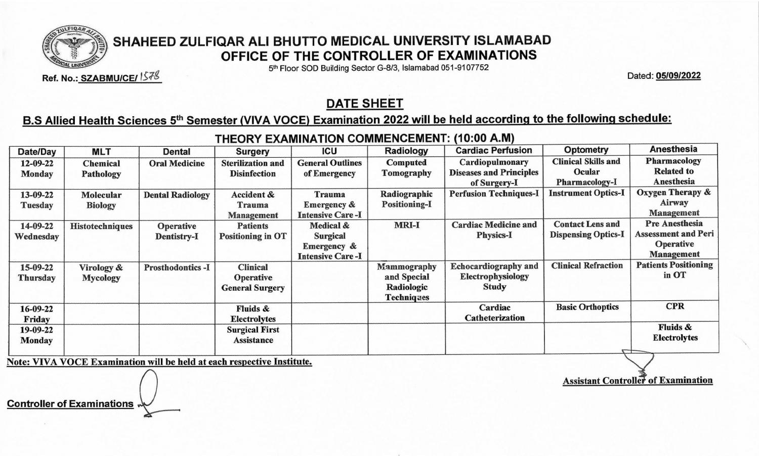 date-sheet-bs-ahs-5th-semester-viva-voce-examination-2022-shaheed